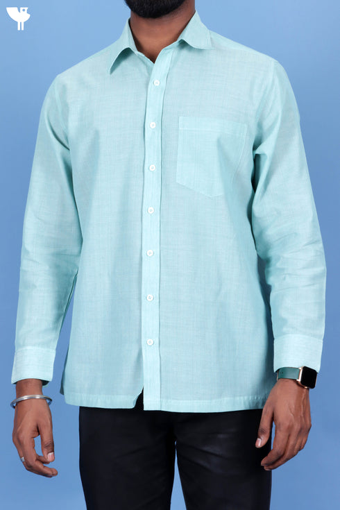 Regular Fit Khaadi Cotton Men’s Full Sleeved Shirt